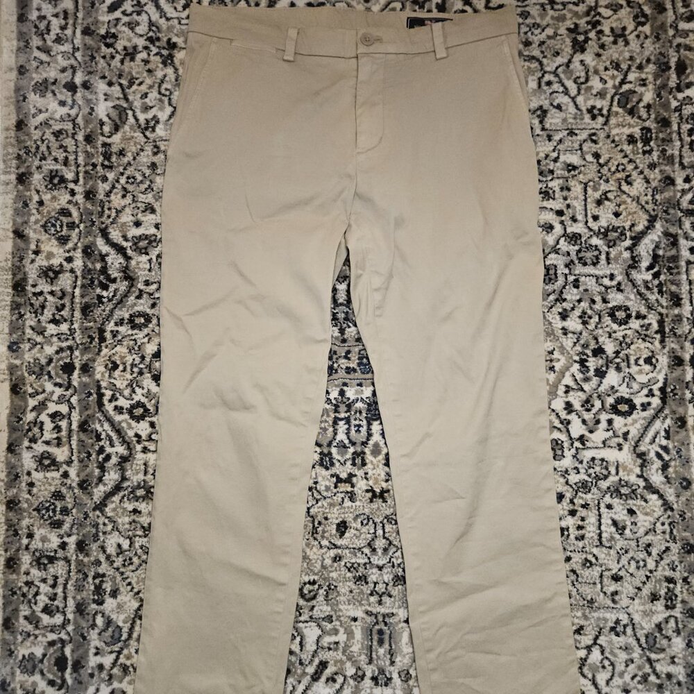 Vineyard Vines Cotton Chino Pants Khaki Mens 32x32 Business Casual Coastal